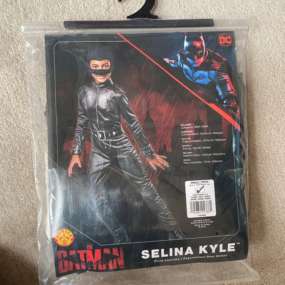 Kids Selina Kyle The Batman Costume Small (3-4 years)